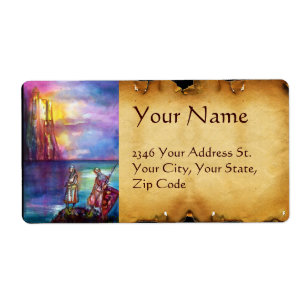 Étiquette PENDRAGON Chevaliers médiévaux, Coucher de soleil