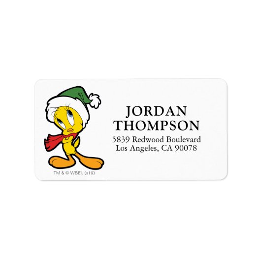 Étiquette Pensées de Noël de TWEETY™ (Devant)