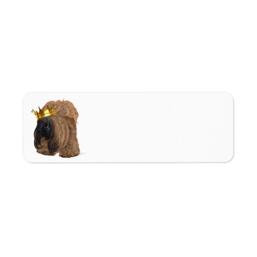 Étiquette Pensées heureuses de Pékinois (Devant)