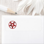 Étiquette Pentagram Red Devil (En situation)