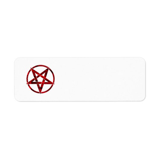 Étiquette Pentagram Red Devil (Devant)