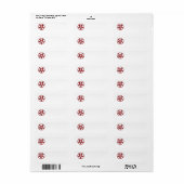 Étiquette Pentagram Red Devil (Feuille entière)