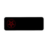 Étiquette Pentagram Red Devil (Devant)