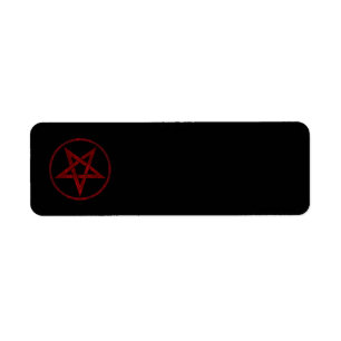 Étiquette Pentagram Red Devil