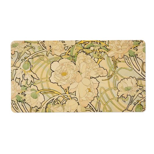 Étiquette Peonies c1897 (Devant)
