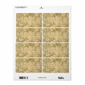 Étiquette Peonies c1897 (Feuille entière)