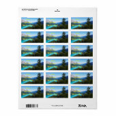 Étiquette Pépins pittoresques du lac Blue Mountain (Feuille entière)