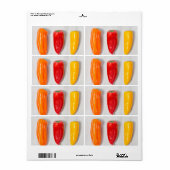 Étiquette Pepper Still Life (Feuille entière)