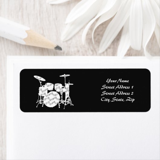 Étiquette Percussion tambour (En situation)