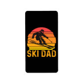 Étiquette père de ski (Devant)