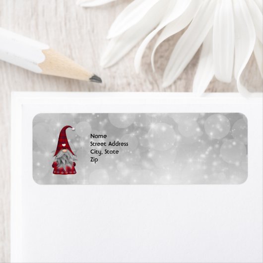 Étiquette Père Noël (En situation)