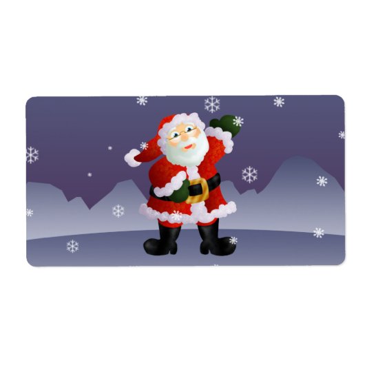 Étiquette Père Noël (Devant)