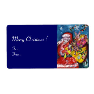 ÉTIQUETTE PÈRE NOËL AVEC CADEAUX