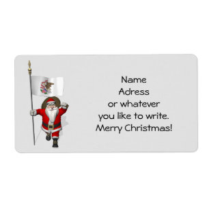 Étiquette Père Noël Avec Encens De L'Illinois