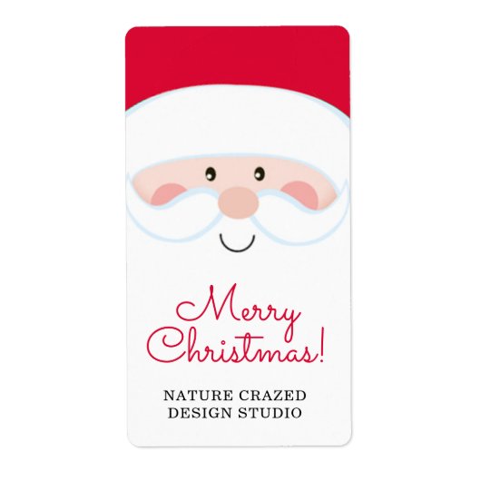 Étiquette Père Noël Company Party (Devant)