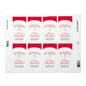 Étiquette Père Noël Company Party (Feuille entière)