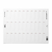 Étiquette Père Noël dit sauver les animaux rennes Noël (Feuille entière)