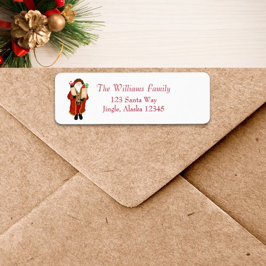 Étiquette Père Noël Drôle Apporte Le Noël Liquor