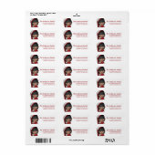 Étiquette Père Noël Little Helper Elf Christmas d3 (Feuille entière)