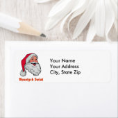 Étiquette Père Noël polonaise (En situation)