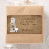 Étiquette Père Noël principal (En situation)