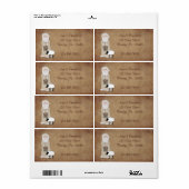 Étiquette Père Noël principal (Feuille entière)