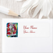 Étiquette PÈRE NOËL & SAX, PARTI JAZZ DE NOËL Blanc (En situation)