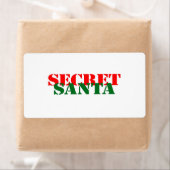 Étiquette Père Noël secrète (En situation)