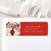 Étiquette Père Noël vintage, personnalisé (En situation)