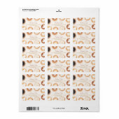 Étiquette Perfect Blend Love is Brewing Coffee Cups (Feuille entière)