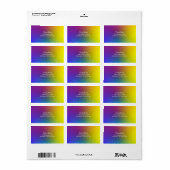 Étiquette Perle arc-en-ciel (Feuille entière)