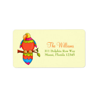 Étiquette Perroquet tropical LGC