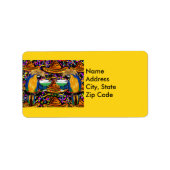 Étiquette Perroquets (Devant)