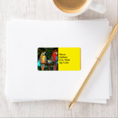 Étiquette Perroquets de fête    (En situation)