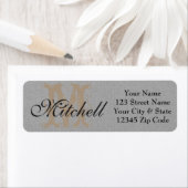 Étiquette Personalised craft paper return address labels (En situation)