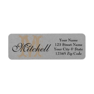 Étiquette Personalised craft paper return address labels