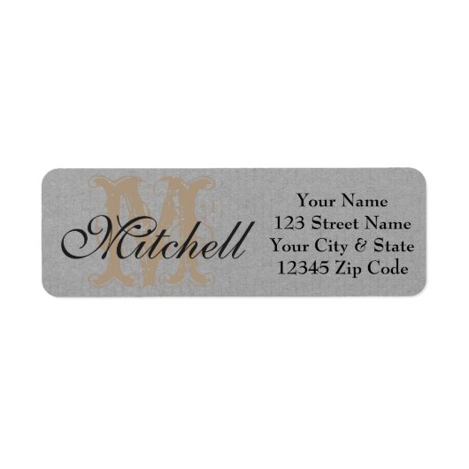 Étiquette Personalised craft paper return address labels (Devant)