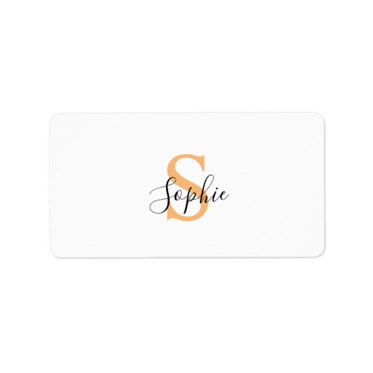 Étiquette Personalised Your Name, Custom Name, Birthday Gift (Devant)