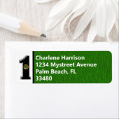 Étiquette Personalize this Lucky Golfer Hole in One Design! (En situation)