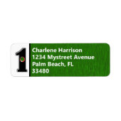 Étiquette Personalize this Lucky Golfer Hole in One Design! (Devant)