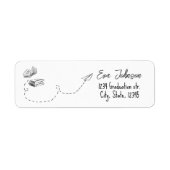 Étiquette Personalized Graduation Return Address Label  (Devant)