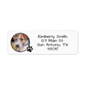 Étiquette Personalized Pet Photo Return Address (Devant)