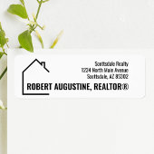 Étiquette Personalized Realtor Return Address Label