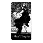 Étiquette Personalized Vintage Lady (Devant)