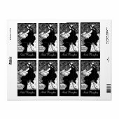 Étiquette Personalized Vintage Lady (Feuille entière)