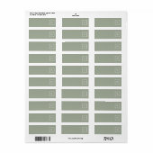 Étiquette Personnalisable avec Monogramme à trois lettres (Feuille entière)