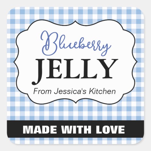 Étiquette personnalisable cuite avec amour HM003_1 (Devant)