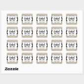 Étiquette personnalisable 'Cuite avec amour' HM012 (Feuille)