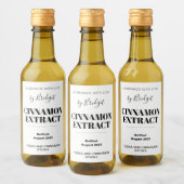 Étiquette personnalisable d'extrait de cannelle (Bouteilles)