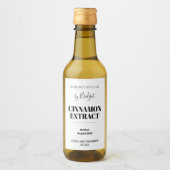 Étiquette personnalisable d'extrait de cannelle (Devant)